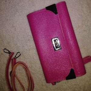 Pink Clutch w/ Removable Strap